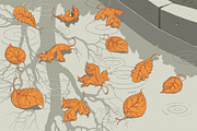 Puddle.Vector engraving, an Object Illustration by Vector Engraving (Thumbnail 4 of 7)