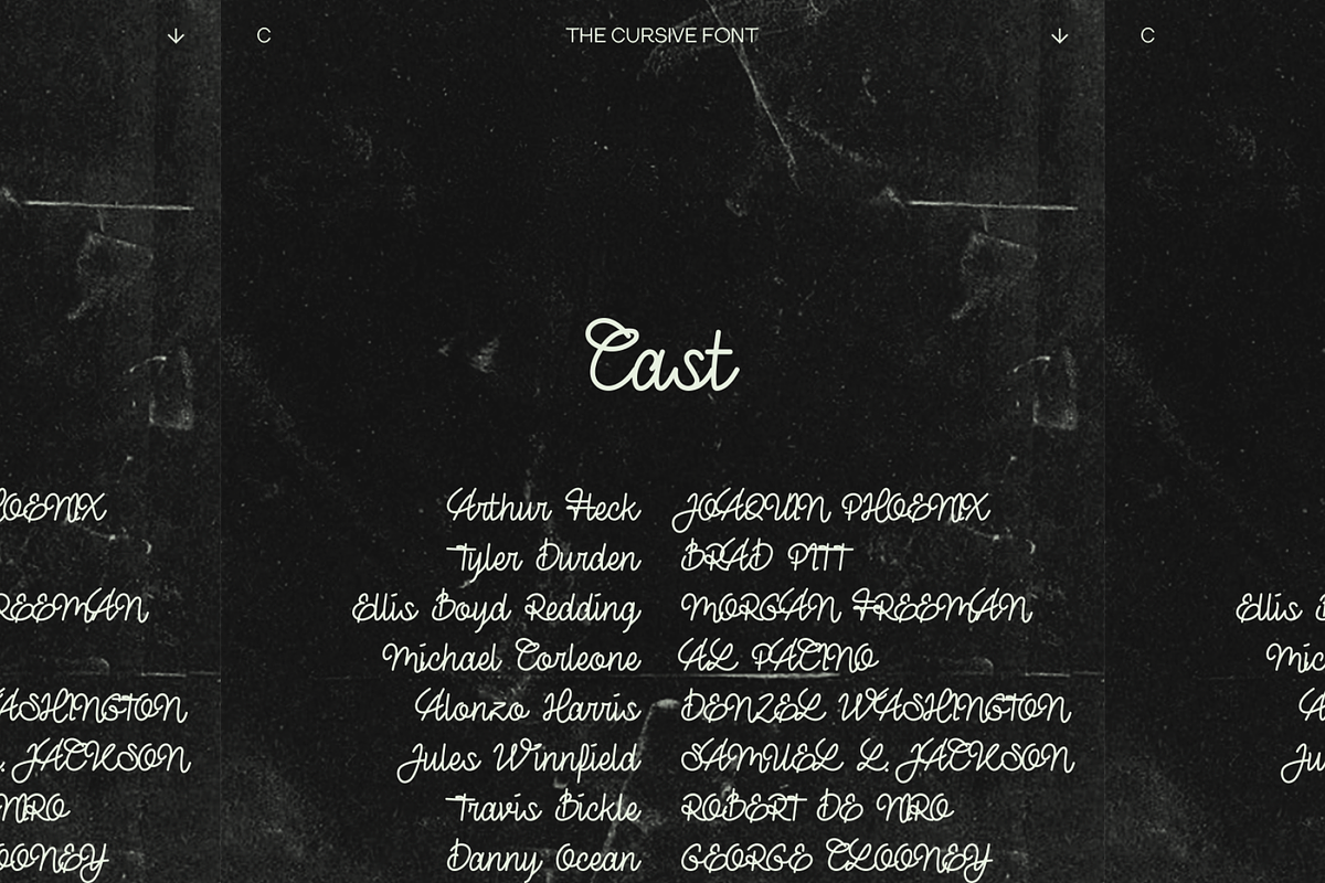 THE CURSIVE FONT, a Font by THE BOLD FONT. (Photo 9 of 9)