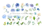 Serene Flower Clipart Set, an Illustration by Twigs and Twine (Thumbnail 3 of 10)