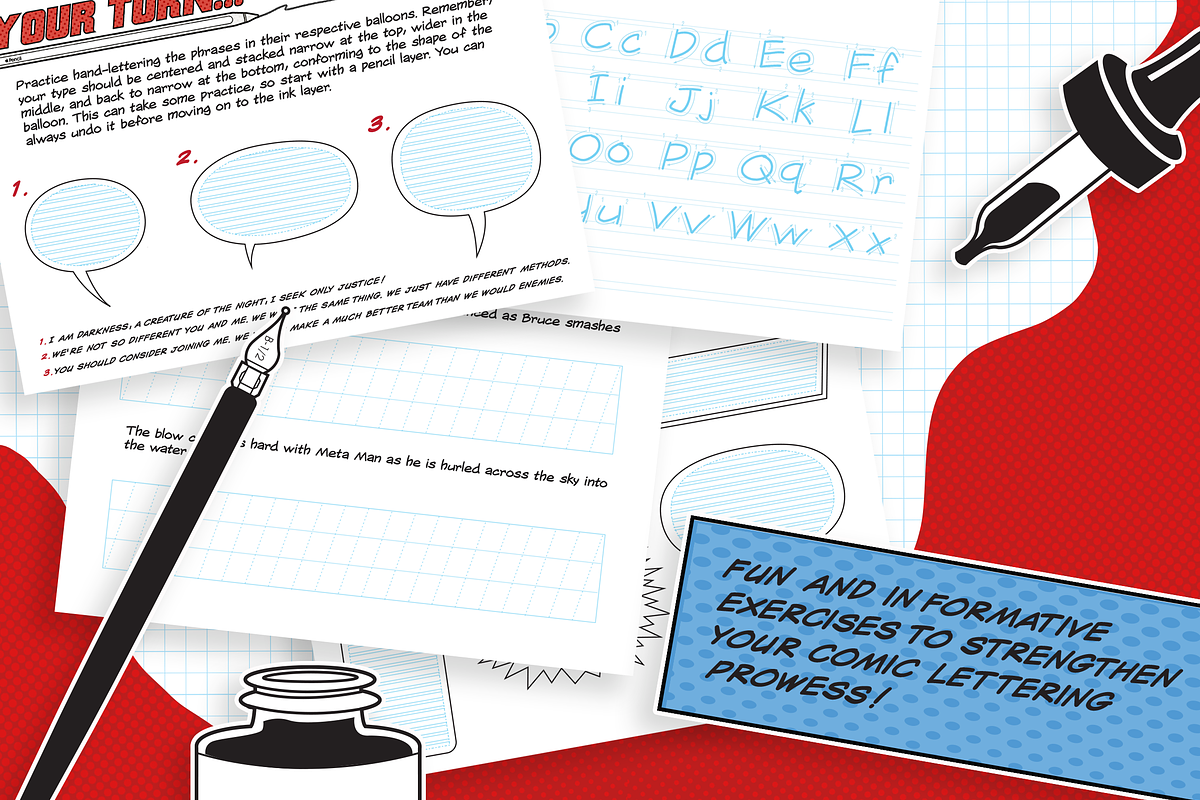 Comic Lettering Masterclass-Adobe, a Templates & Theme by Serkworks Art Labs (Photo 12 of 14)