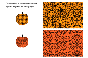 Halloween Patterned Pumpkins