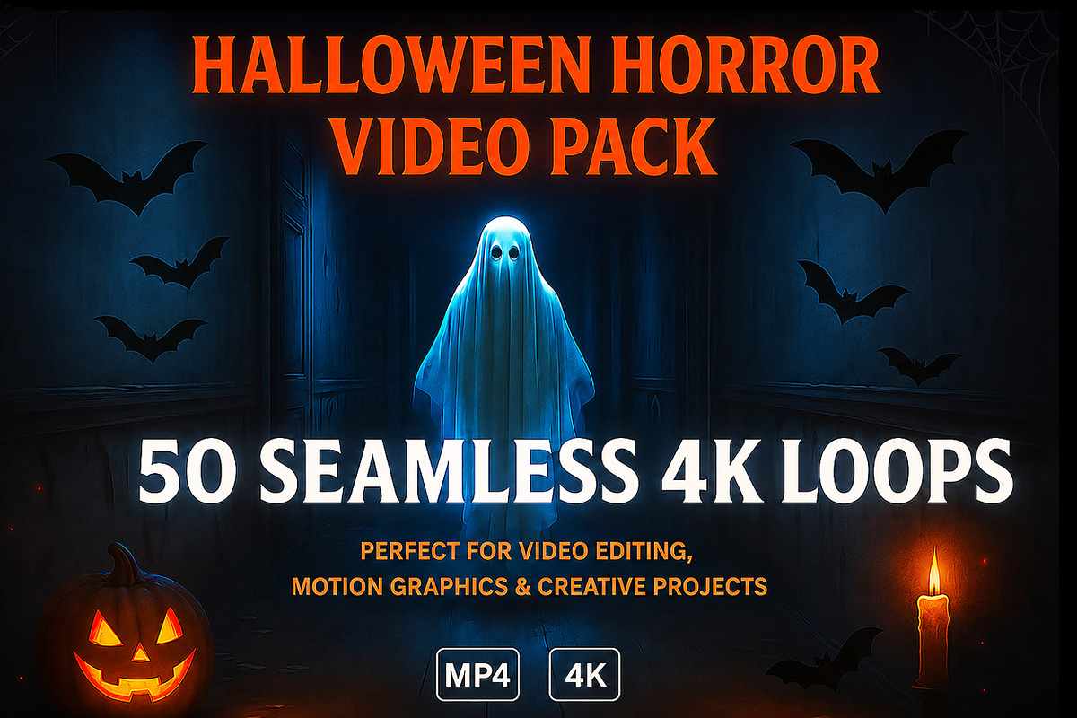 Halloween Video Backgrounds Pack, a Scene 3D Model by MarisoArt (Photo 1 of 5)