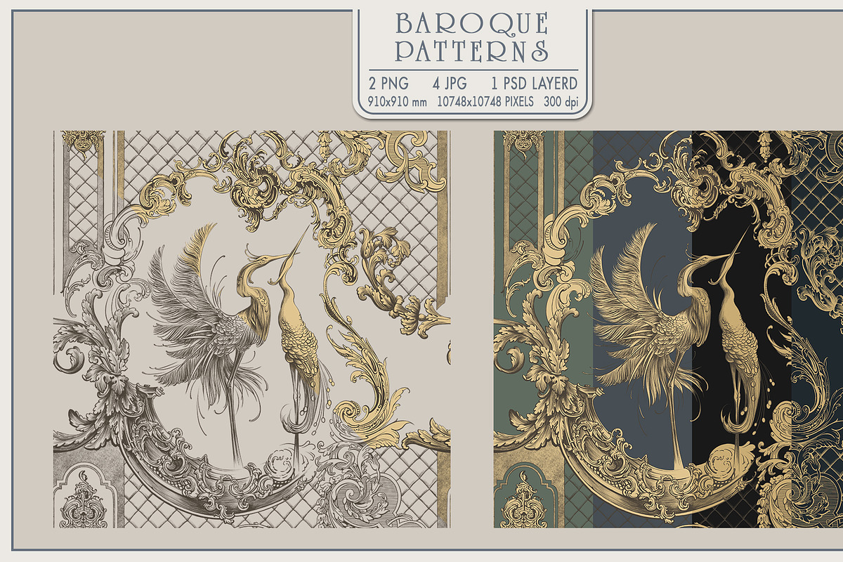 Fresco collection Baroque mural, a Wallpaper Graphic by Natalia0307 (Photo 3 of 18)