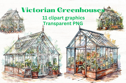 Victorian Greenhouses clipart x11