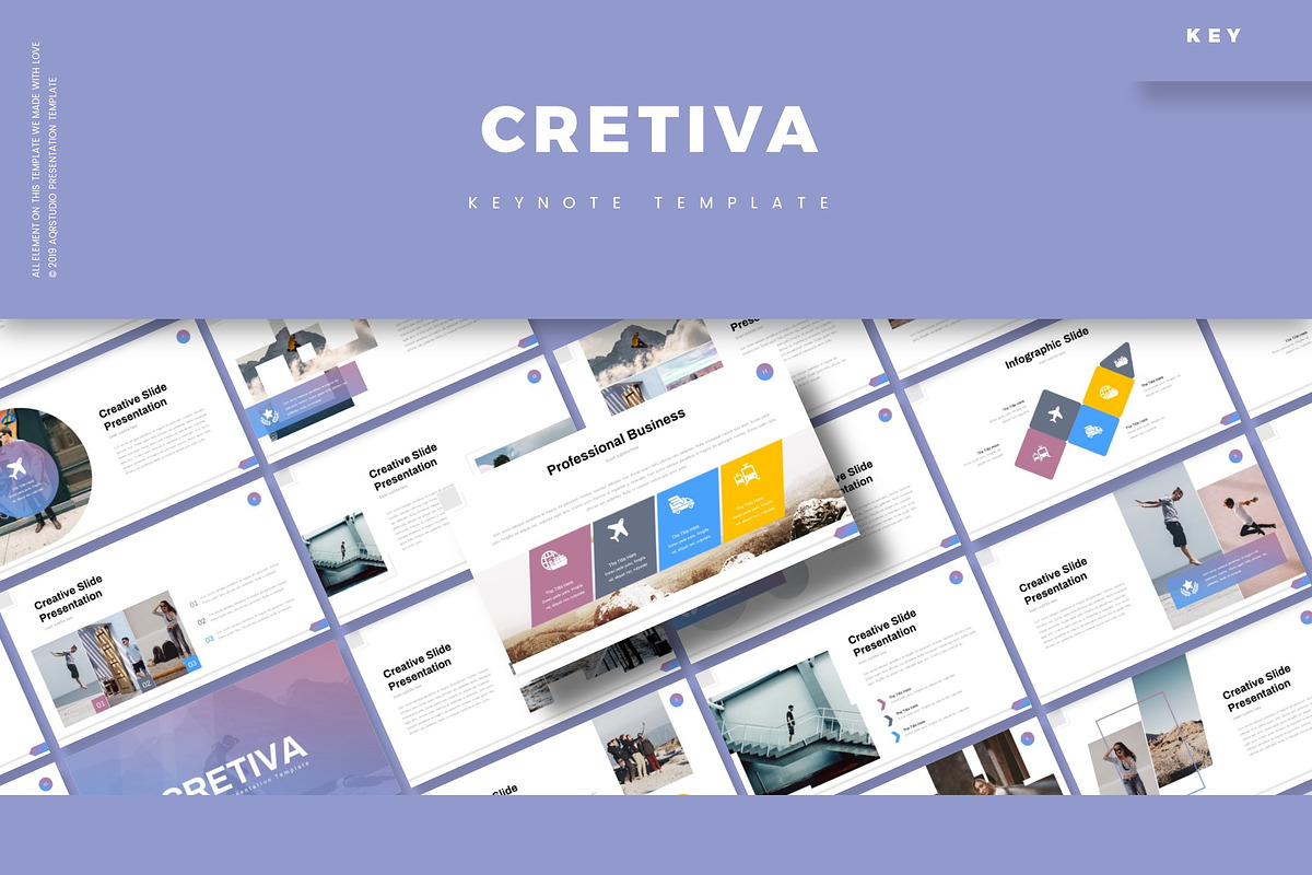 Cretiva - Keynote Template, a Presentation Template by AQR Studio