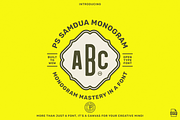 3 Letter Monogram Maker - PS Samdua, a Sans Serif Font by Para-Scope Design (Thumbnail 1 of 8)