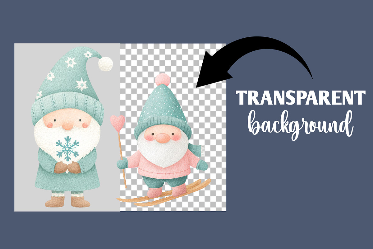 Christmas Gnomes Clipart, an Illustration by Designworld (Photo 2 of 6)