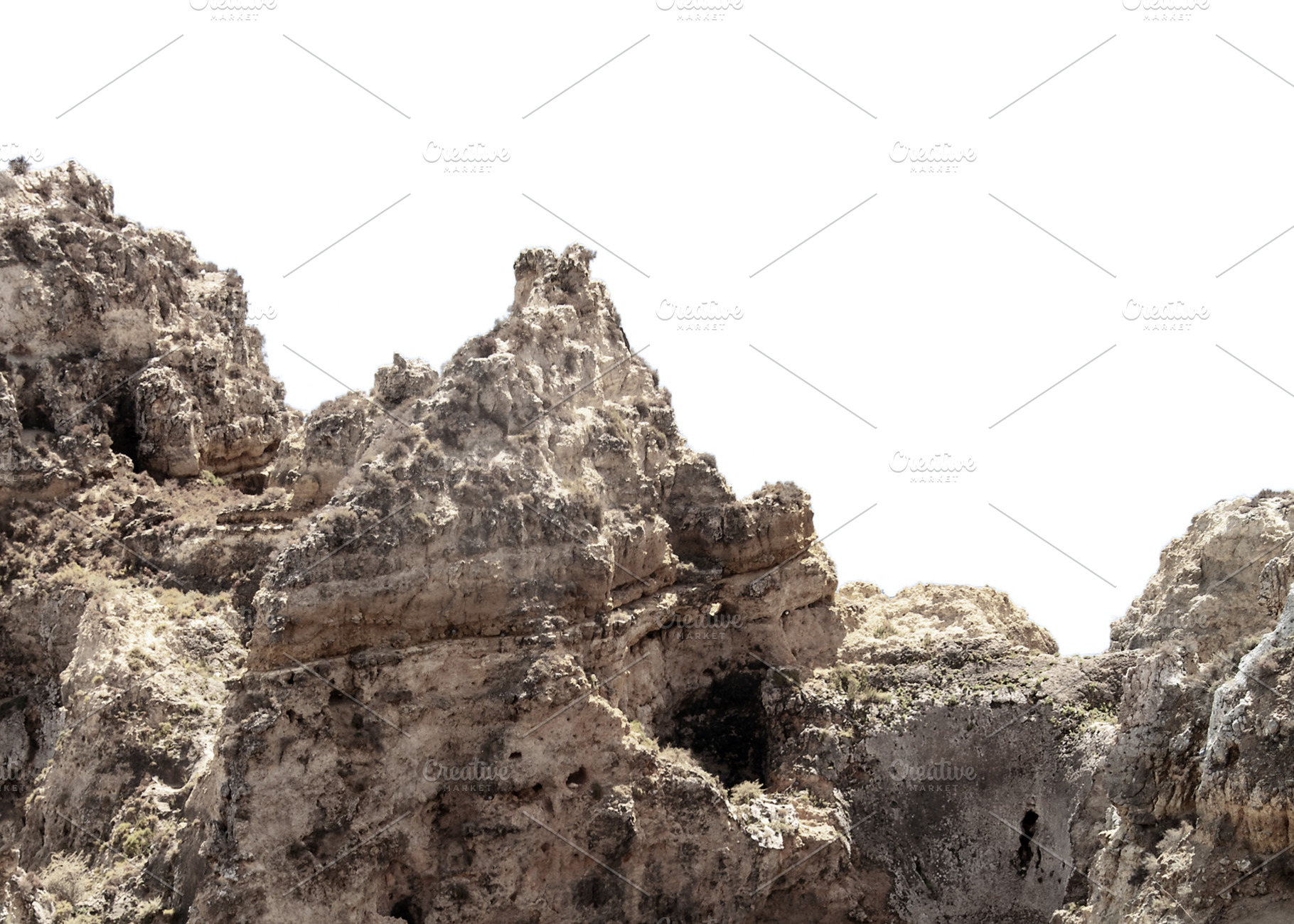 Isolated photo of rock peak mountain, a Nature Photo by DanFLCreativo