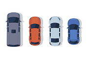 Top view vector illustration of cars, a Transportation Illustration by Yayasya (Thumbnail 2 of 3)