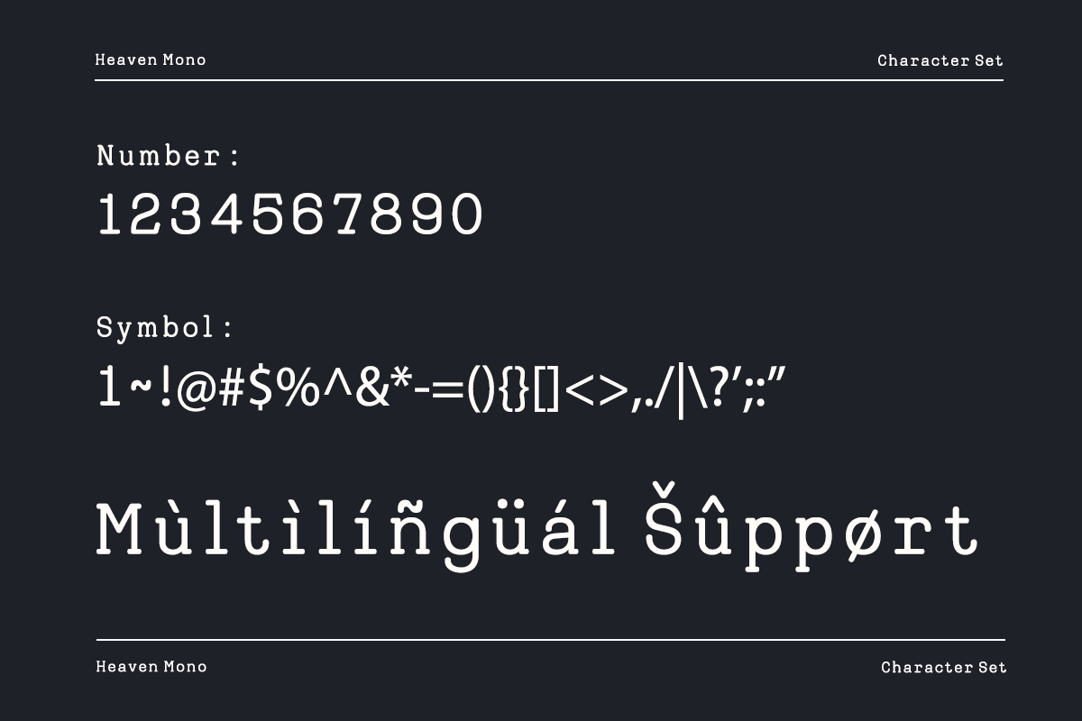 Heaven Mono – Monospace Serif, a Serif Font by RagamKata (Photo 10 of 10)