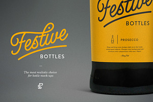 Prosecco Bottle Mock-Up