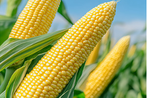Close up of ripe corn cobs in sunny, a Nature Photo by Lermont51