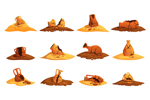 Archaeological excavations. Ancient, an Illustration by Valerie Bodnar