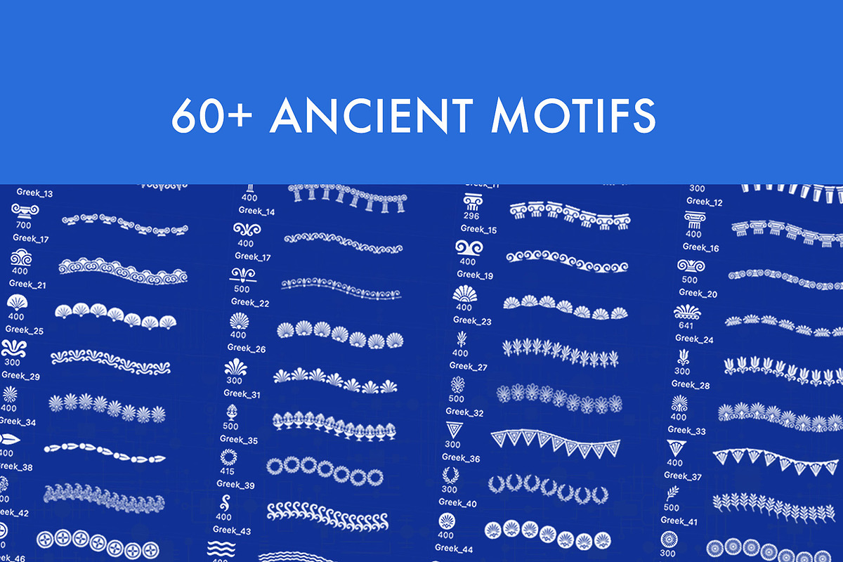 Greek Ornaments Brush Set, a Brush Add-On by Zsolt Kosa Art (Photo 5 of 6)