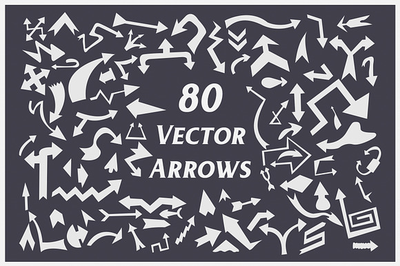 80 Hand Drawn Vector Arrows preview 2