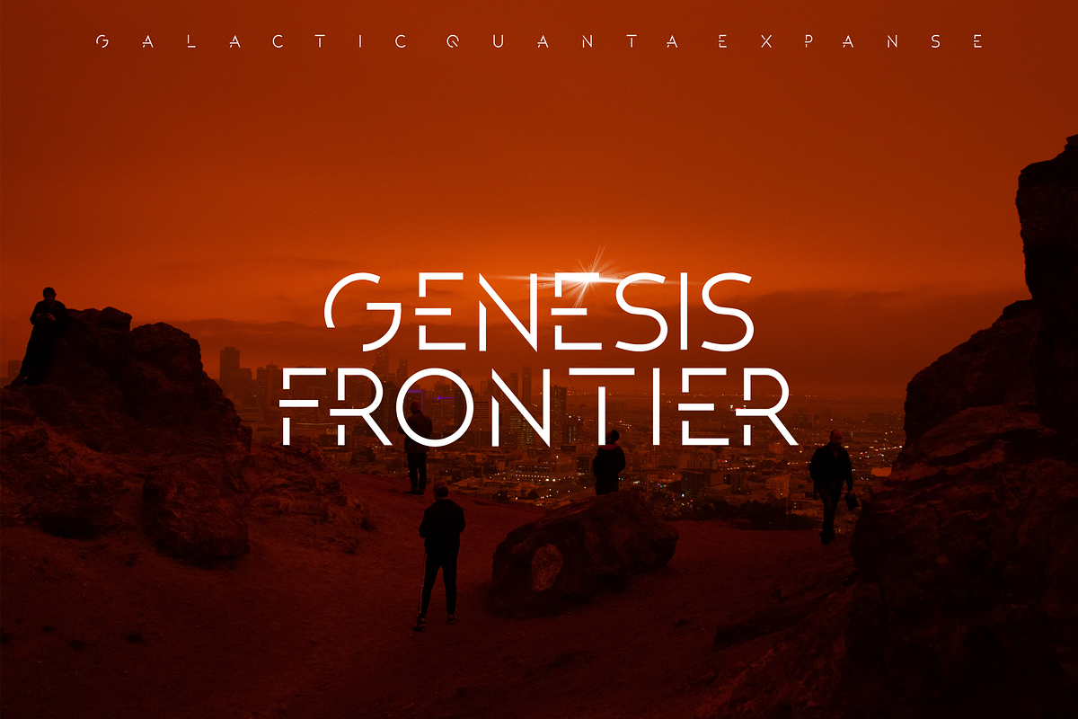 QUBEGENIX - futuristic headline font, a Sans Serif Font by Vroz Studio (Photo 2 of 7)
