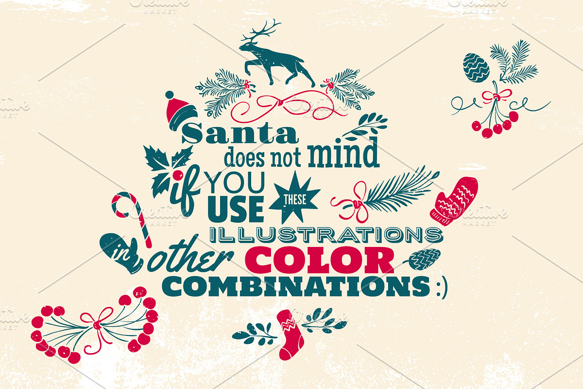 Christmas Hand-drawn Design Elements, a Decorative Illustration by Adiemus (Photo 8 of 8)