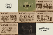 Retro Sports Art Bundle 8 in 1, an Illustration by Retro Machine (Thumbnail 9 of 9)