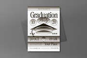 White Gradient Graduation Invitation, a Flyer Template by graphicook (Thumbnail 3 of 3)