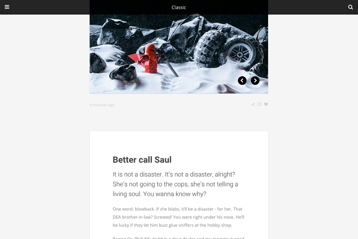 Classic tumblr theme, a Websites & App Template by Pixel Revel (Photo 3 of 4)