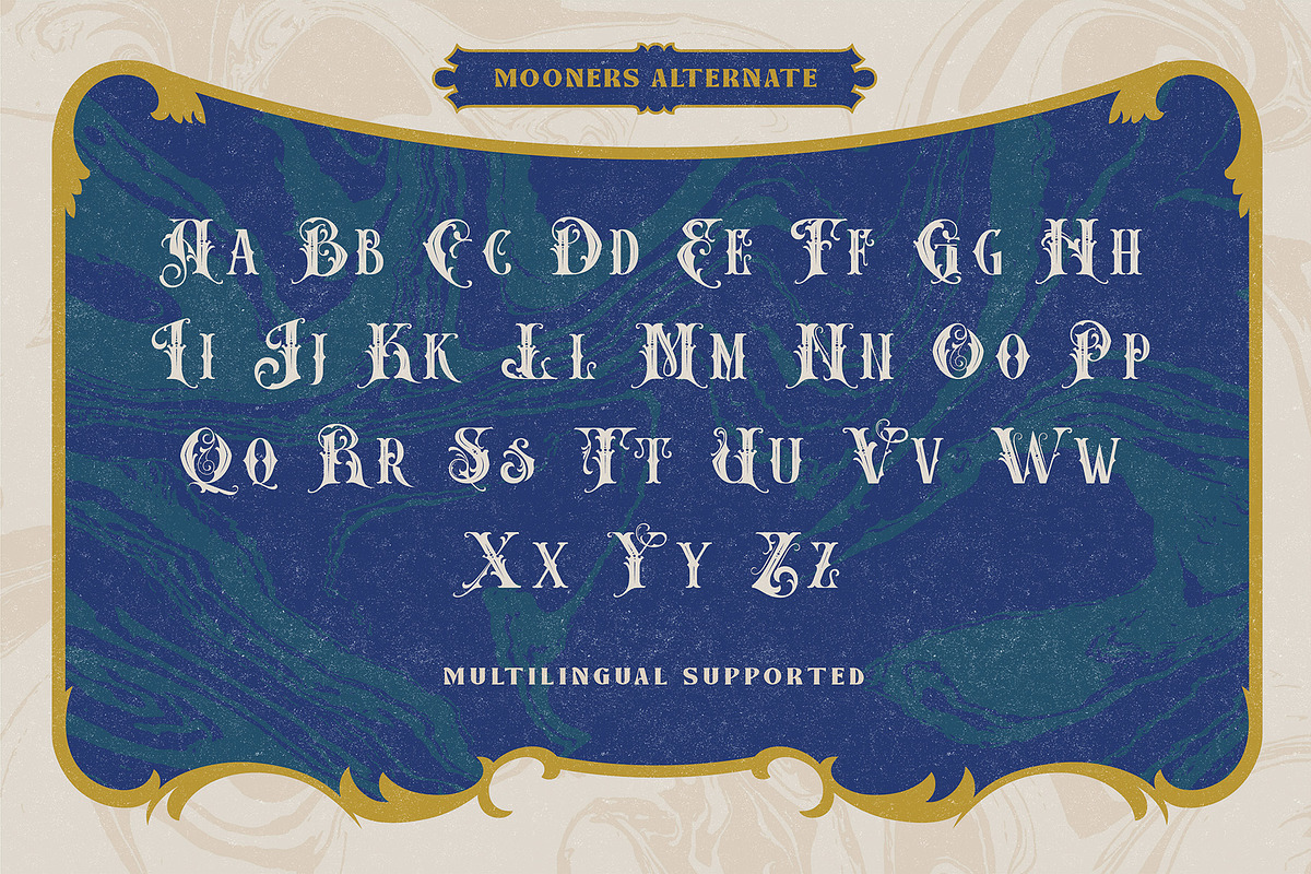 Mooners - Victorian Typeface, a Serif Font by Burntilldead (Photo 7 of 11)