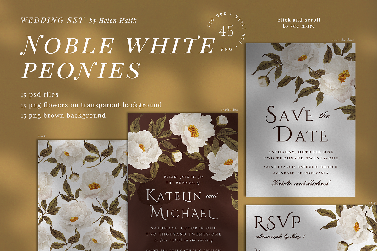 10 IN 1! Wedding invitations bundle, an Invitation Template by Helen Halik art (Photo 11 of 11)