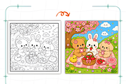 Kawaii Daydreamy Cute Coloring Pages, a Decorative Illustration by Coco Bloom (Thumbnail 8 of 8)