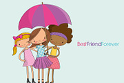Best Friend Forever BFF, an Illustration by paulopivato (Thumbnail 1 of 9)