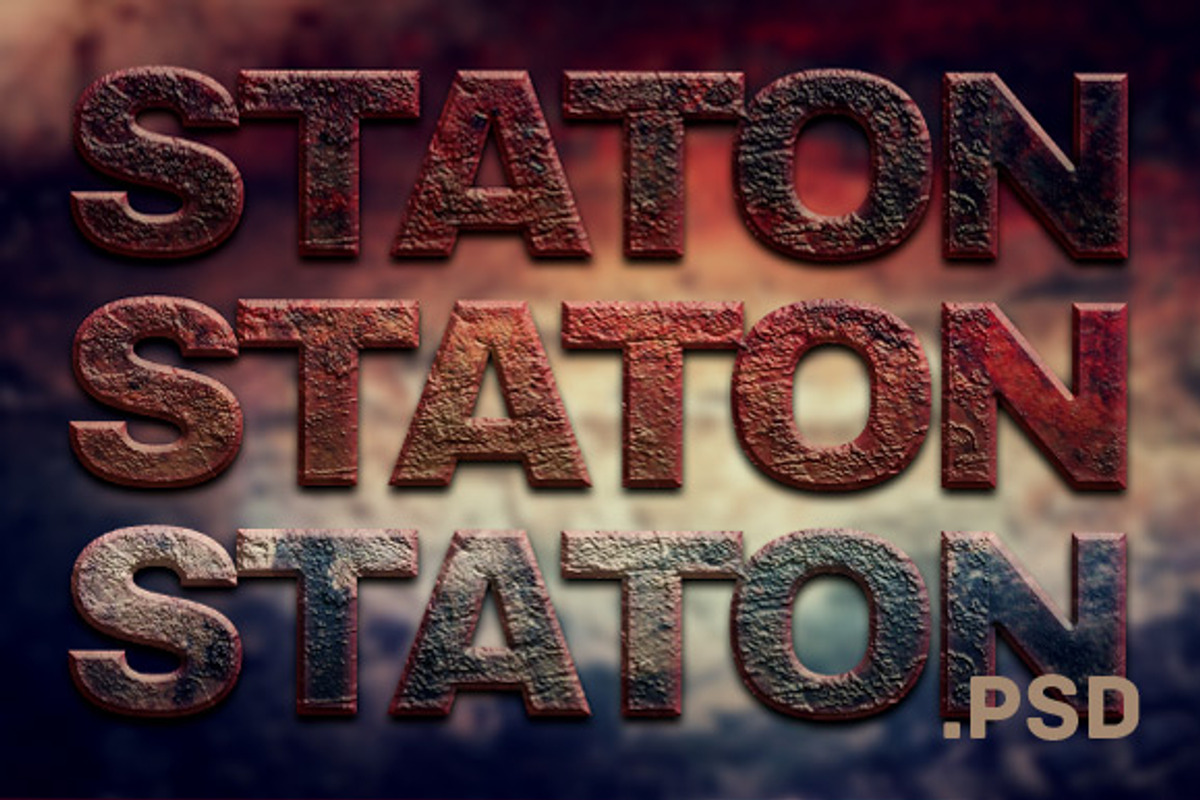 Distressed and Textured Style .PSD