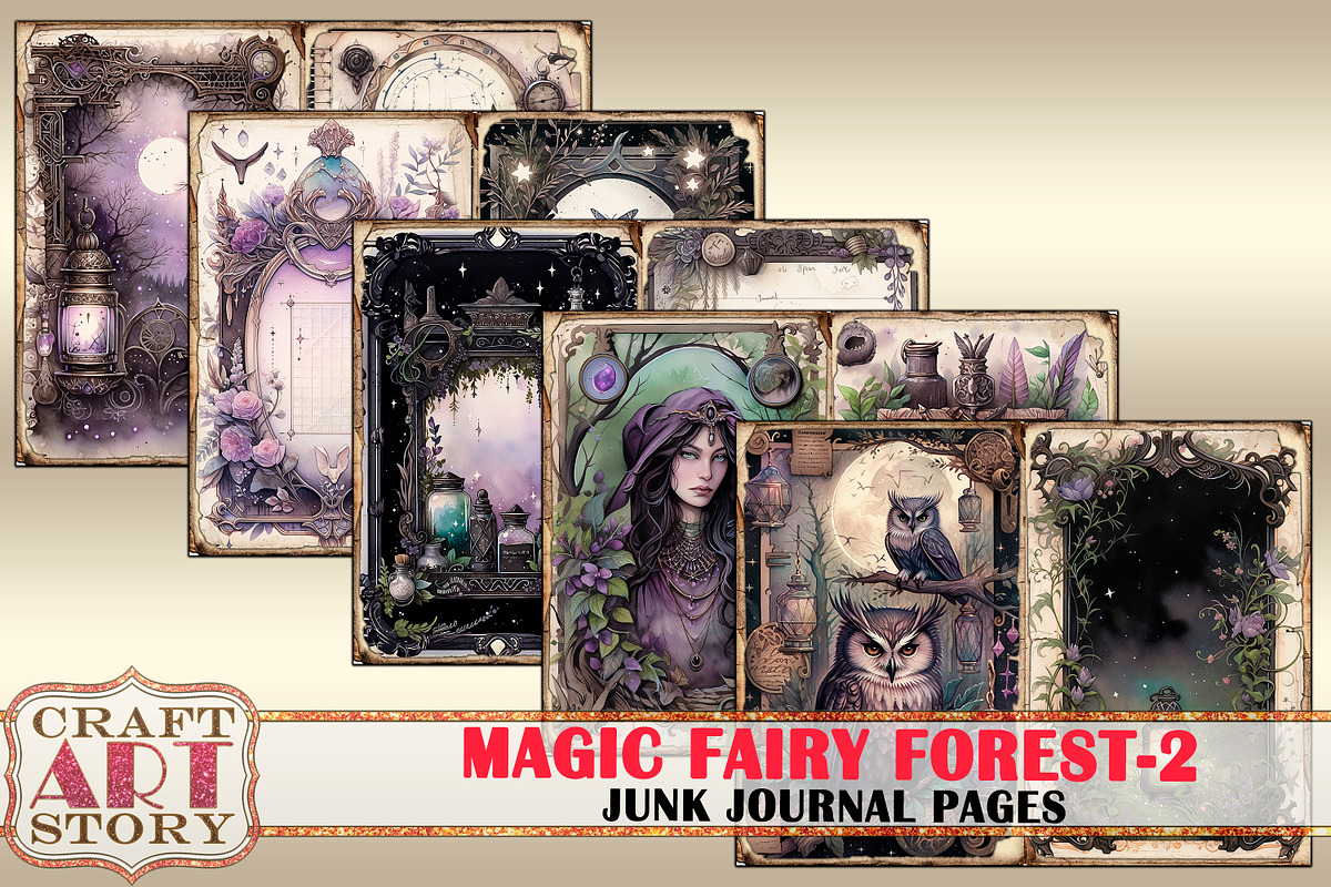 Magic fairy forest-2 Junk Journal, an Animal Illustration by CraftArtStory (Photo 4 of 6)