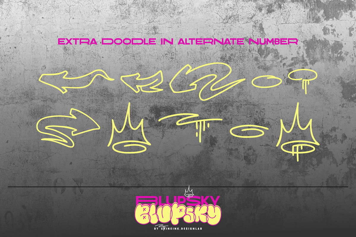Blupsky, a Font by shineink.designlab (Photo 16 of 16)