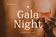 Gala Night: Elegant Minimal Serif, a Serif Font by The Gelato Type (Thumbnail 1 of 10)