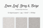 48 Digital Papers - Linen Leaf 12x12, a Pattern Graphic by Paperweight Memories (Thumbnail 4 of 5)