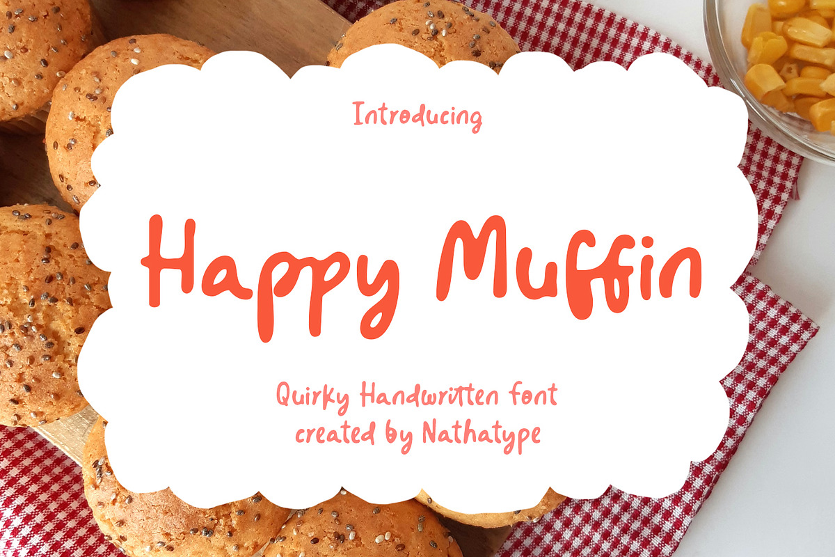 Happy Muffin, a Handwritten Font by Nathatype (Photo 1 of 11)