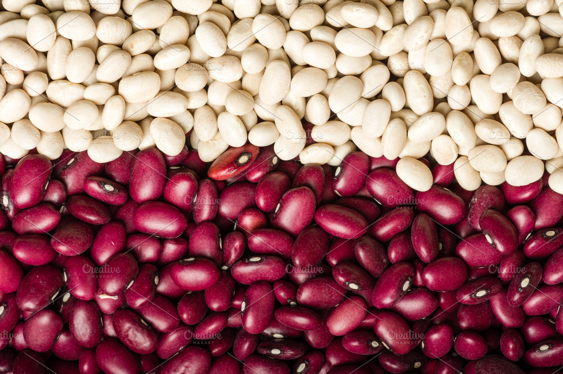 Beans Dried And Used As Design Featuring Abstract Backdrop And Texture
