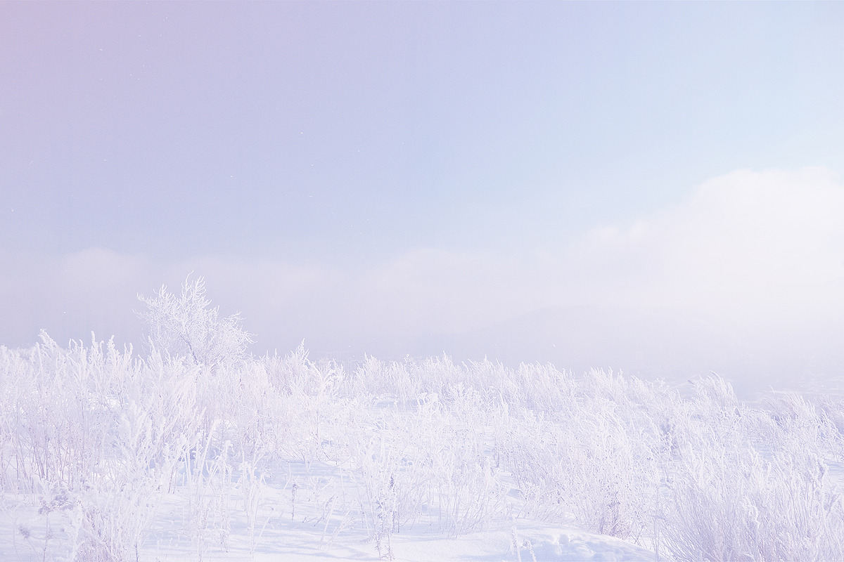 5 Pastel Winter Landscapes, a Background Photo by Fun Fusion Design (Photo 2 of 6)