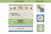 Khaki Etsy Shop Kit Template, a Branding & Logo Template by Anna Design Studio (Thumbnail 3 of 8)