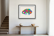Abstract art bison in bright colors, an Animal Illustration by DutchDigitalDesign (Thumbnail 1 of 3)