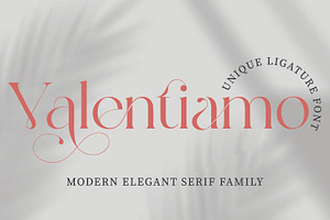 Valentiamo Modern Serif Family