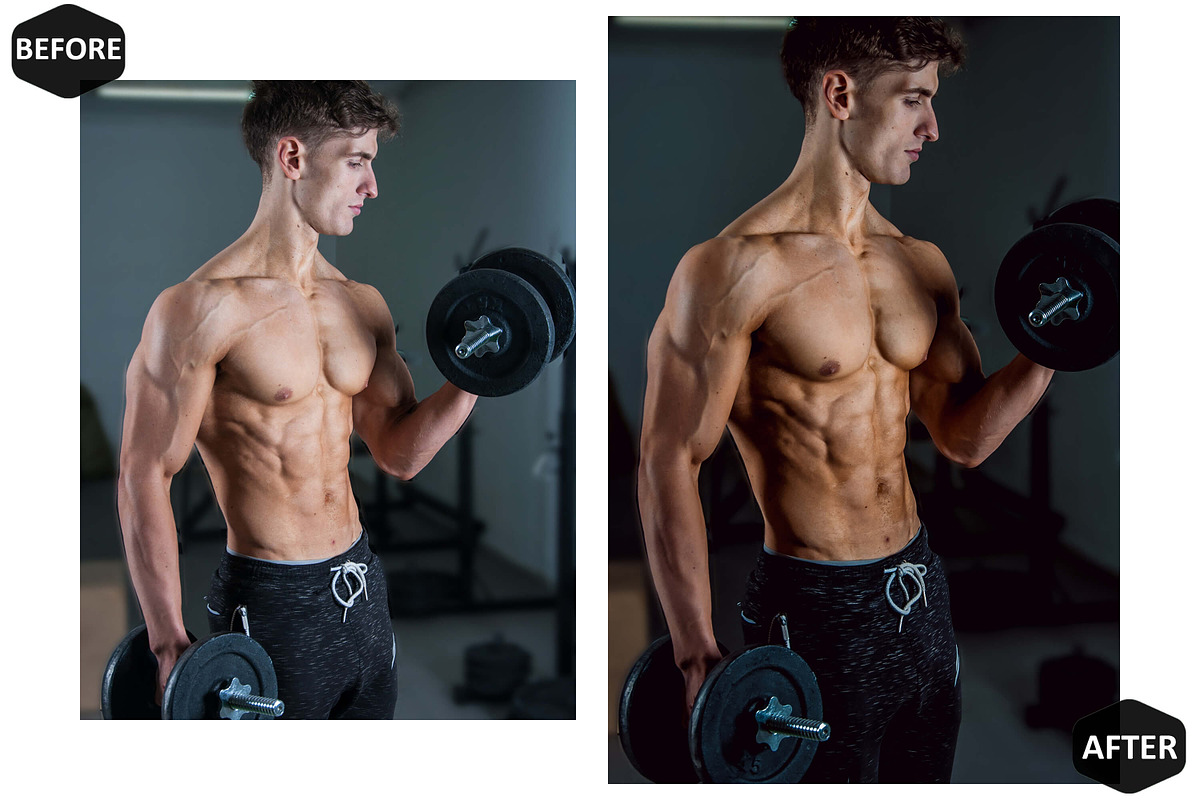 12 Fitness Club Photoshop Actions, an Action Add-On by Hue Palettte Studio (Photo 7 of 10)