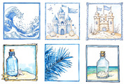 Summer Coastal Sublimation Clipart, an Illustration by Designworld (Thumbnail 3 of 5)