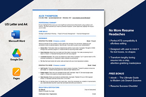 ATS-Optimized Resume Bundle, a Resume Template by EmpowerPixel