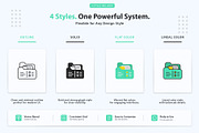 SaaS Dashboard Icons, an Outline Icon by vexper (Thumbnail 4 of 10)