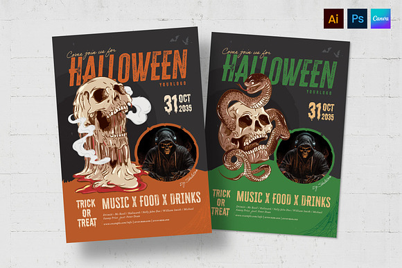 Halloween Flyer Template preview 6