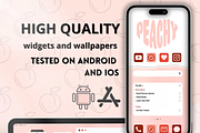 Sweet Peach iPad and iPhone Theme, a Wallpaper Graphic by BeeRubby (Thumbnail 2 of 8)