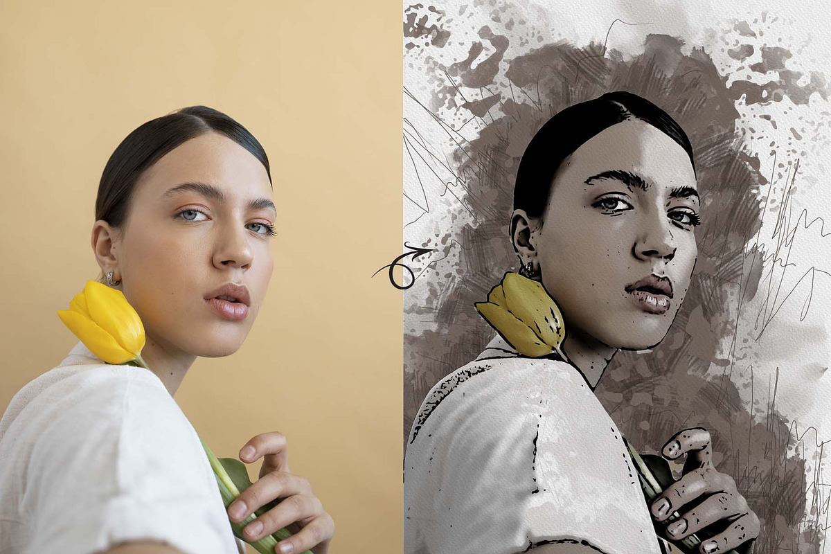 Stylish Ink Art Photoshop Action, an Action Add-On by MRI STUDIO (Photo 15 of 15)