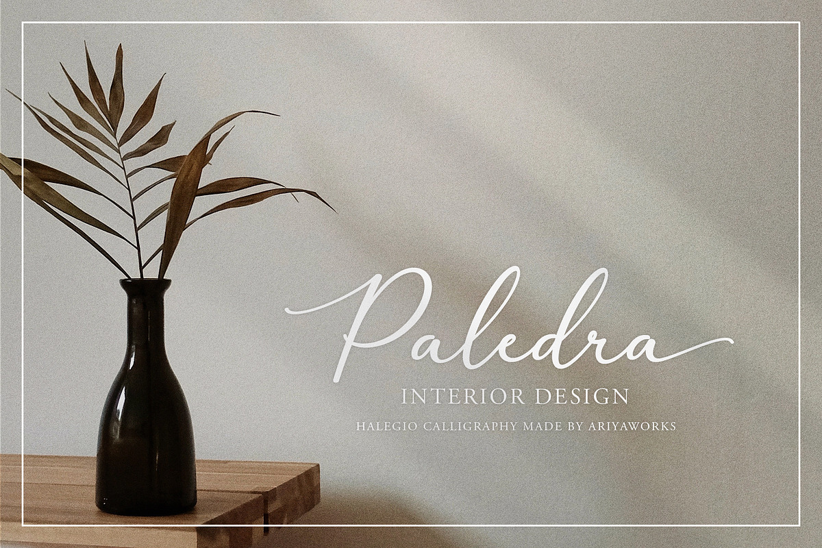 Halegio | Modern Calligraphy Font, a Script Font by Ariya Works (Photo 7 of 11)