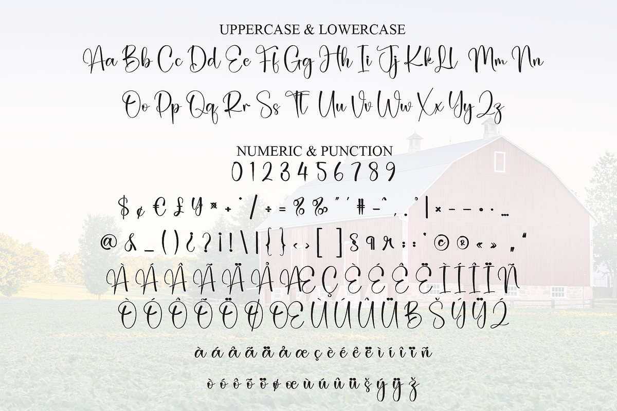 Farmhouse | Script Font, a Handwritten Font by Scratchones (Photo 7 of 8)