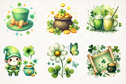 Pastel Patrick's Day Clipart PNG, an Illustration by SinaCreation (Thumbnail 2 of 3)