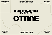 Ottine Hand Drawn Font, a Font by nickqtx (Thumbnail 1 of 4)